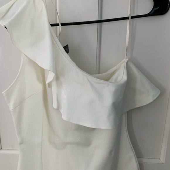 One shoulder cotton dress. NWT. - Picture 3 of 4